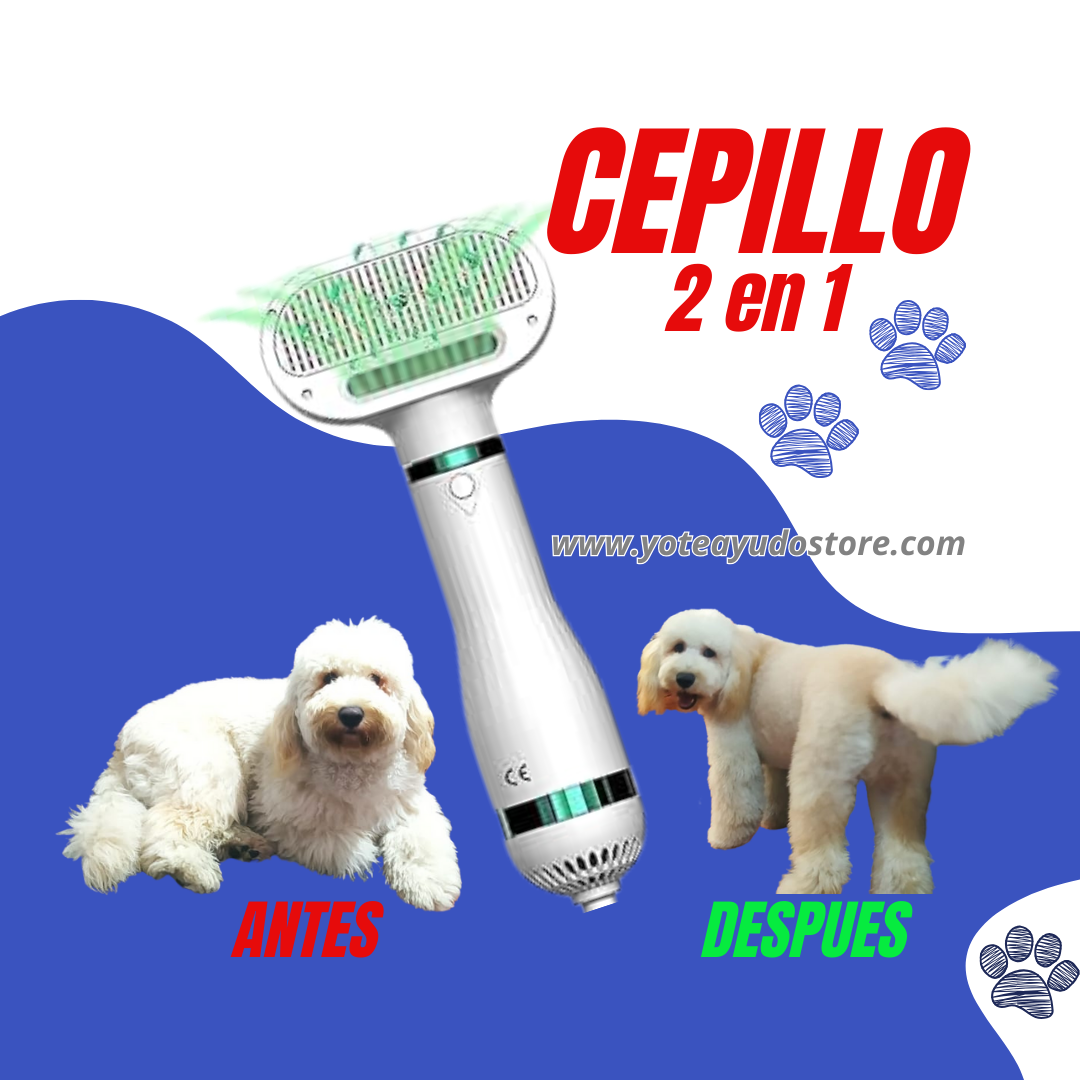 Cepillo para MASCOTAS 2 en 1